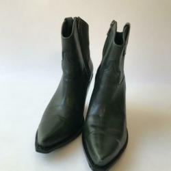 Sendra, ZGAN, groene, leren laarzen, maat 40
