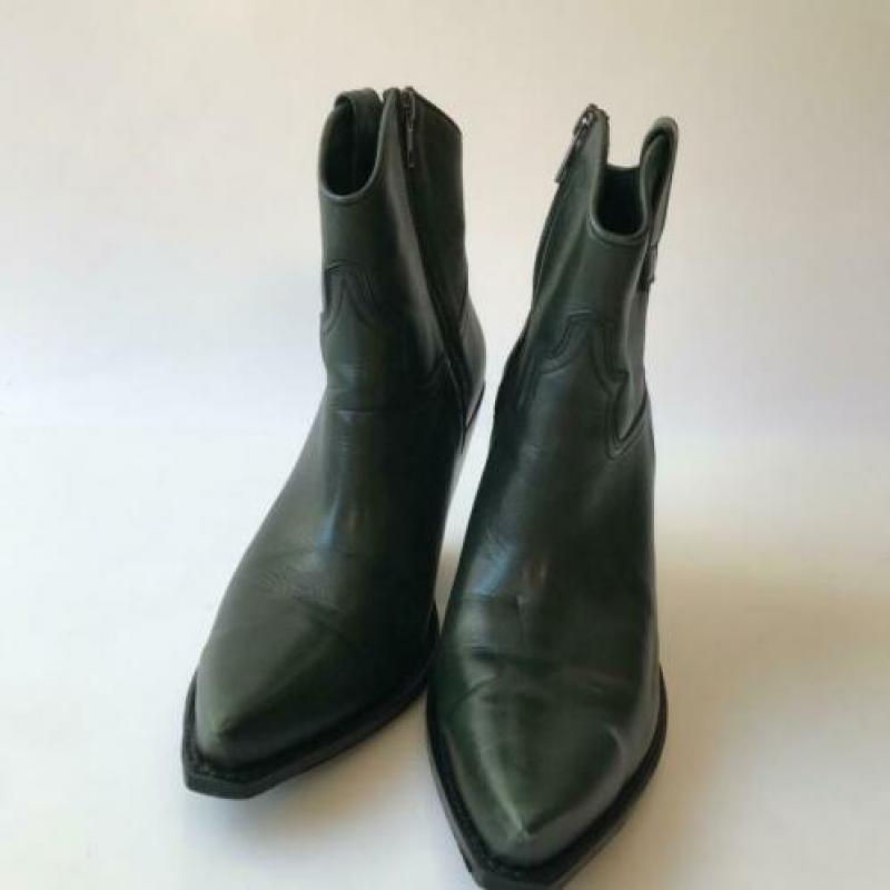 Sendra, ZGAN, groene, leren laarzen, maat 40