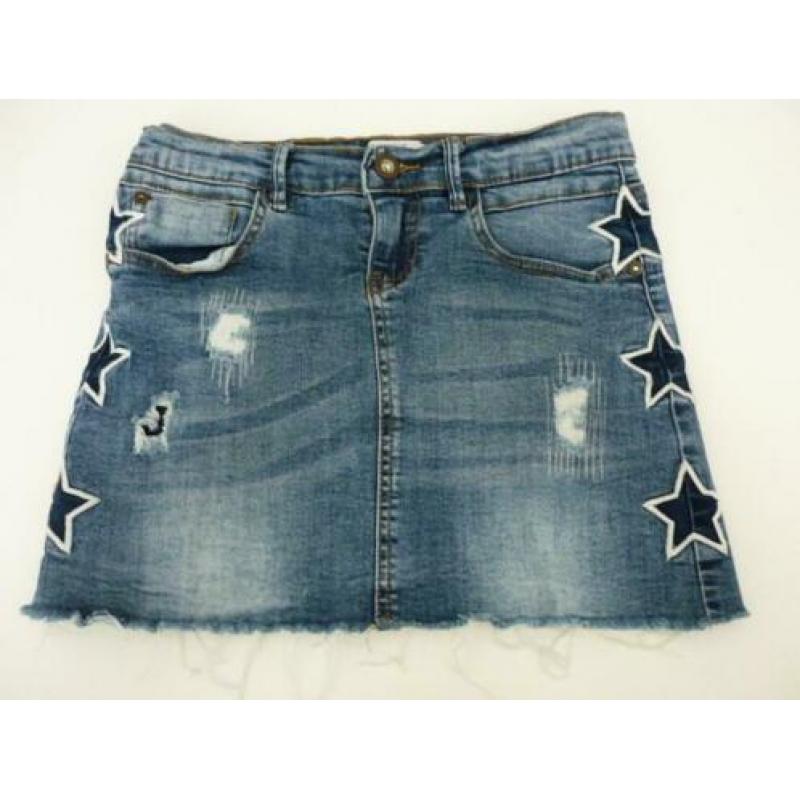Nik & Nik by Nikkie denim rok rokje blauw maat 152 (12)