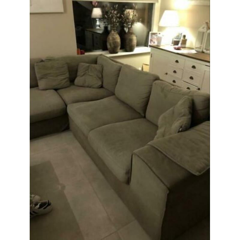 Hoekbank taupe