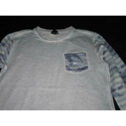 Mooie oil dye blauwe MITCH sweater maat 152.