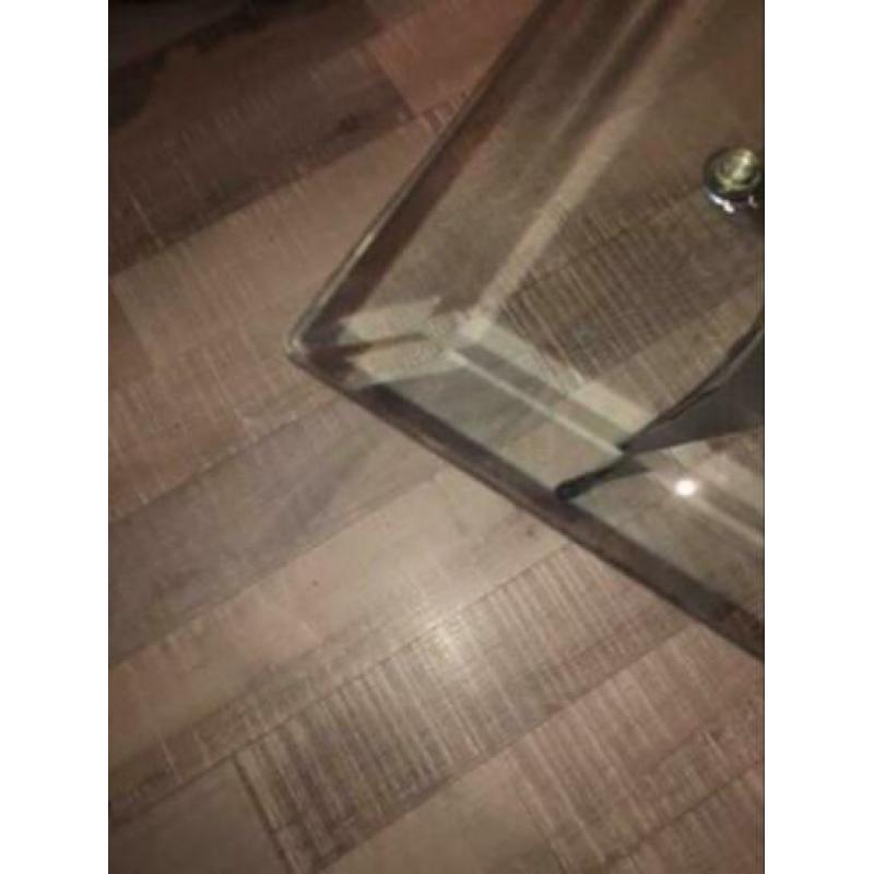 Glazen salon tafel 80x120