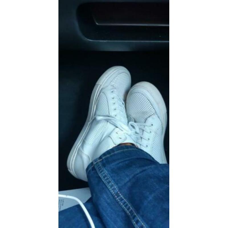Echte lederen witte schoenen nieuw maat 41-45