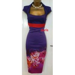 hele mooie Karen Millen satijn signature jurk maat 10/38 bie
