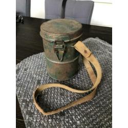 Gasmasker bus / canister Duits WO1