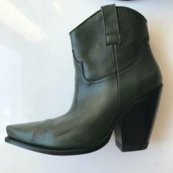 Sendra, ZGAN, groene, leren laarzen, maat 40