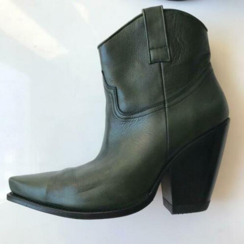 Sendra, ZGAN, groene, leren laarzen, maat 40