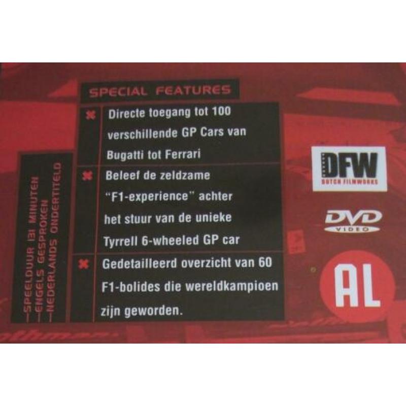 Dvd *** THE WORLD'S GREATEST F1 CARS *** Bugatti tot Ferrari