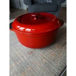Zware gietijzeren pan. Made in france
