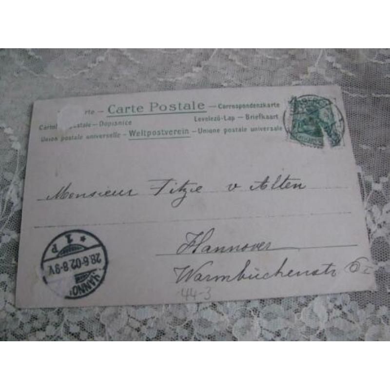Antieke kaart uit 1902 - Clapsaddle? / kinderen met bloemen