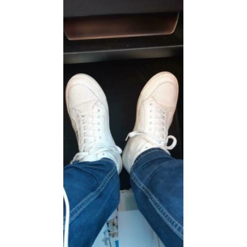 Echte lederen witte schoenen nieuw maat 41-45