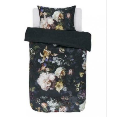 Essenza Fleur dekbedovertrekset donkerblauw eenpersoons