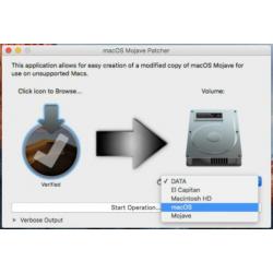 MacOS Mojave 10.14.6 op niet ondersteunde Mac via 16GB USB