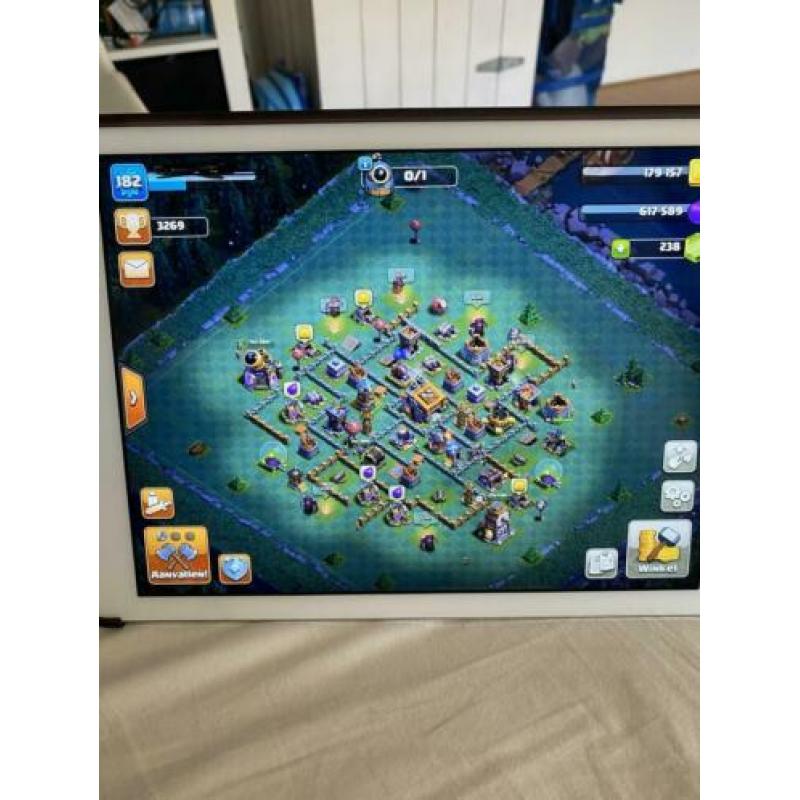 Clash of clans account th12 witte muren en hoge troepen