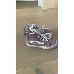 *** vans roze glitter maat 23.5 kinder schoenen gympen ***