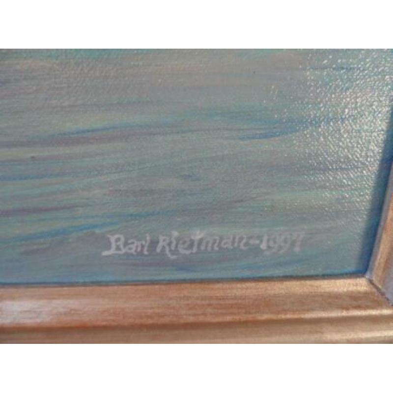 Olieverf schilderij Bart Rietman.