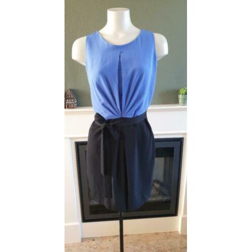 ZGAN lavendel zwart Steps jurk jurkje pencil dress 34 XS