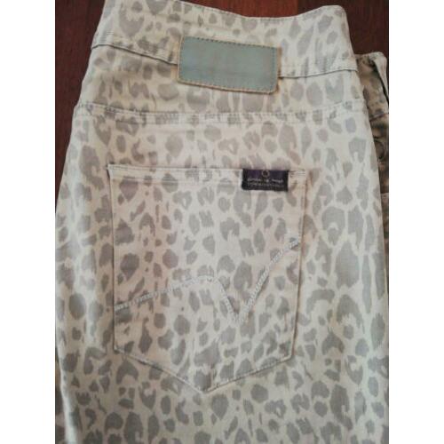 Circle of trust broek Lodi, green leopard, Mt 29