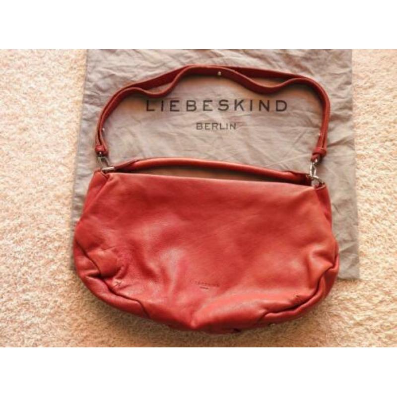 LIEBESKIND Prachtig NIEUWE Leren hand/schouder rode kleur