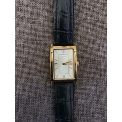 Olympic OL89DDL008 Horloge - Leer - Zwart
