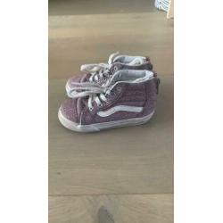 *** vans roze glitter maat 23.5 kinder schoenen gympen ***
