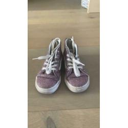 *** vans roze glitter maat 23.5 kinder schoenen gympen ***