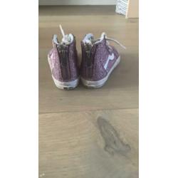 *** vans roze glitter maat 23.5 kinder schoenen gympen ***