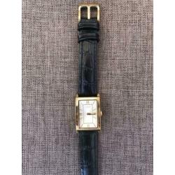 Olympic OL89DDL008 Horloge - Leer - Zwart