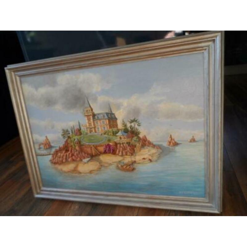 Olieverf schilderij Bart Rietman.