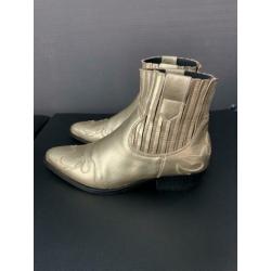 Gouden cowboylaarsjes Leer mt 40 van DWRS