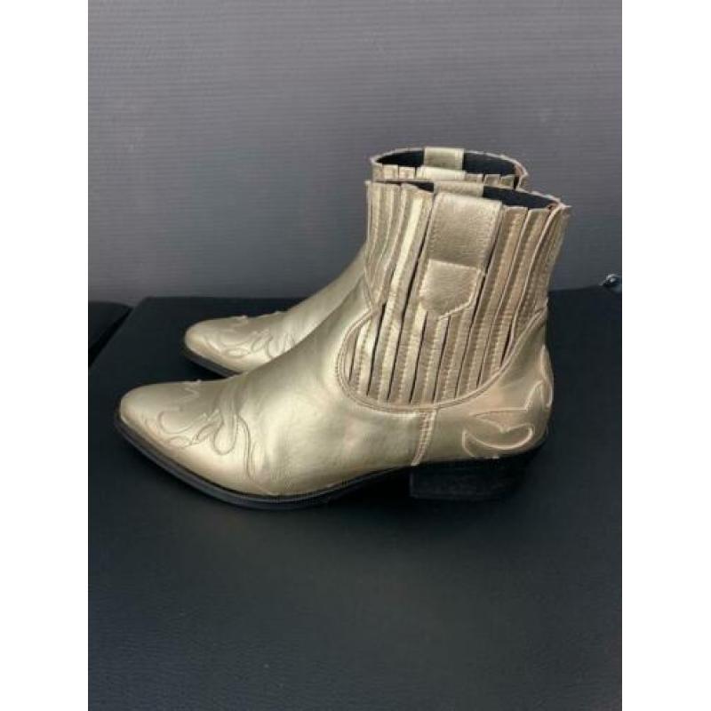 Gouden cowboylaarsjes Leer mt 40 van DWRS