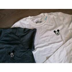 2x dames zomer T-shirts maat S NIEUW