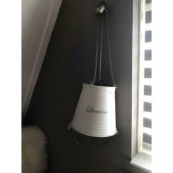 Hanglamp zinken emmer