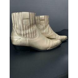 Gouden cowboylaarsjes Leer mt 40 van DWRS