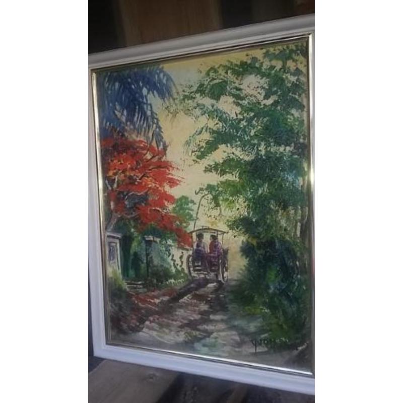 Yvonne Noordam-Weygers, schilderij Mooi Indie