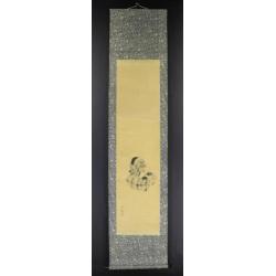 antieke schildering op nw scroll, "Daikoku" god van rijkdom.