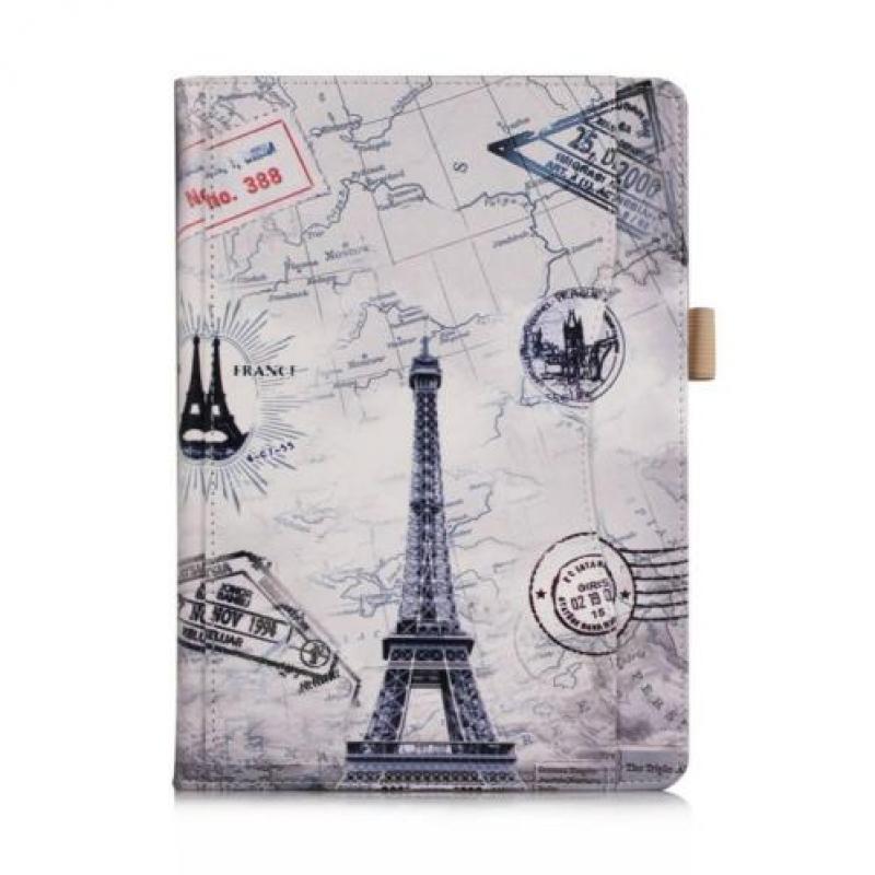 Stand flip Eiffeltoren hoes iPad 9.7 (2017/2018) / Air / Air