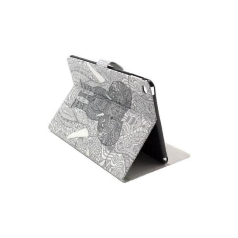 iPad Air 2 - hoes, cover, case - PU leder - Olifant grijs