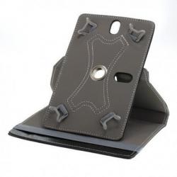 7"Tablet PC Kunstleer Case Bookstyl Klitteband Zwart