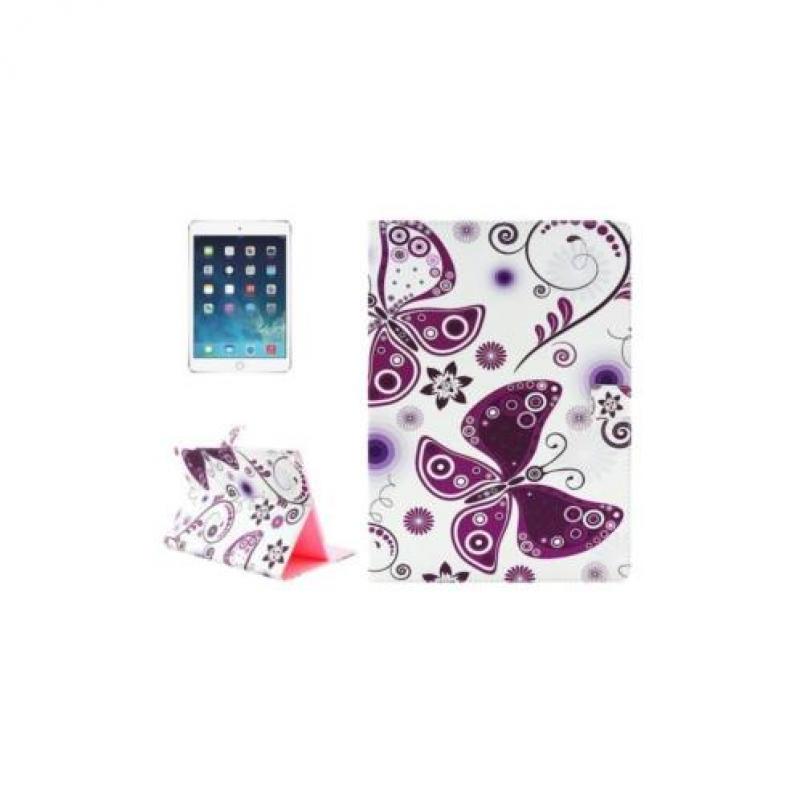 iPad Pro 12.9 hoesje Flip case, cover White Butterfly