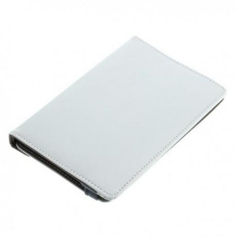 7"Tablet PC Kunstleer Case Bookstyl Klitteband Wit