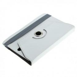 7"Tablet PC Kunstleer Case Bookstyl Klitteband Wit
