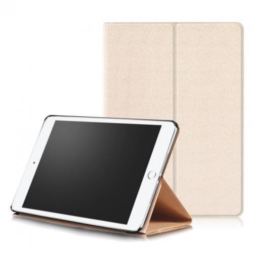 Leather style smart case goud iPad 2017 (9.7")
