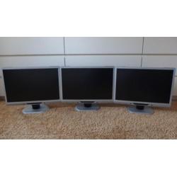 3 Stuks: 22 Inch Philips Beeldscherm Brilliance 225B2