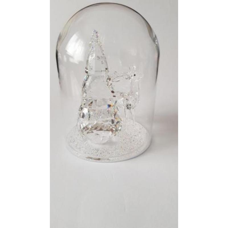 Swarovski Kerststolp met Dennenboom en Hert.
