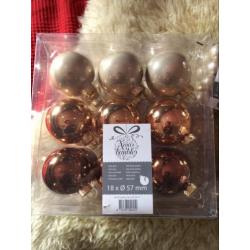 Kerstballen!! Champagne kleuren