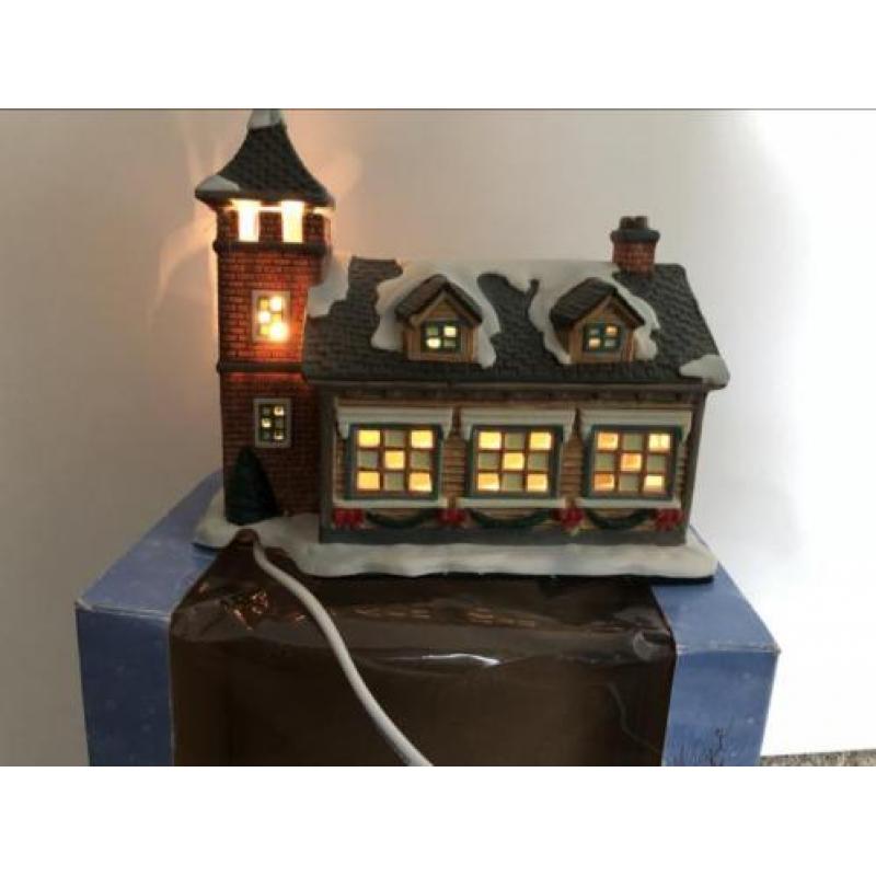 Kersthuis dickensville school kerstdorp kerst