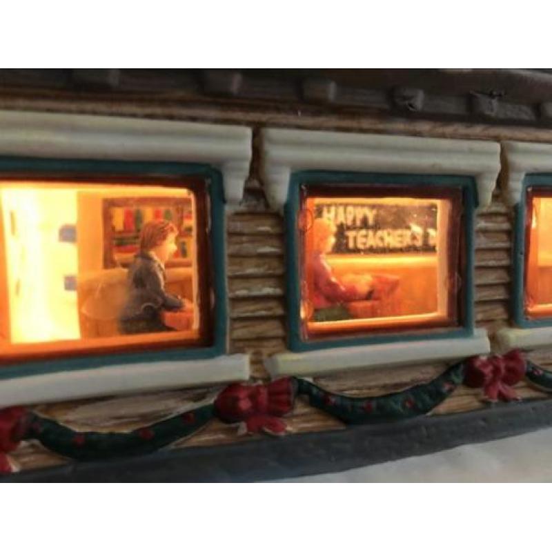 Kersthuis dickensville school kerstdorp kerst