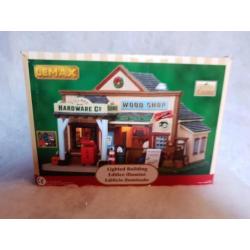 Lemax Hardware wood shop kerstdorp