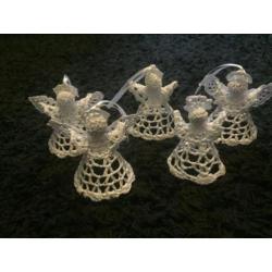Riviera maison gehaakt kerst sterren/engeltjes/kerstklokken